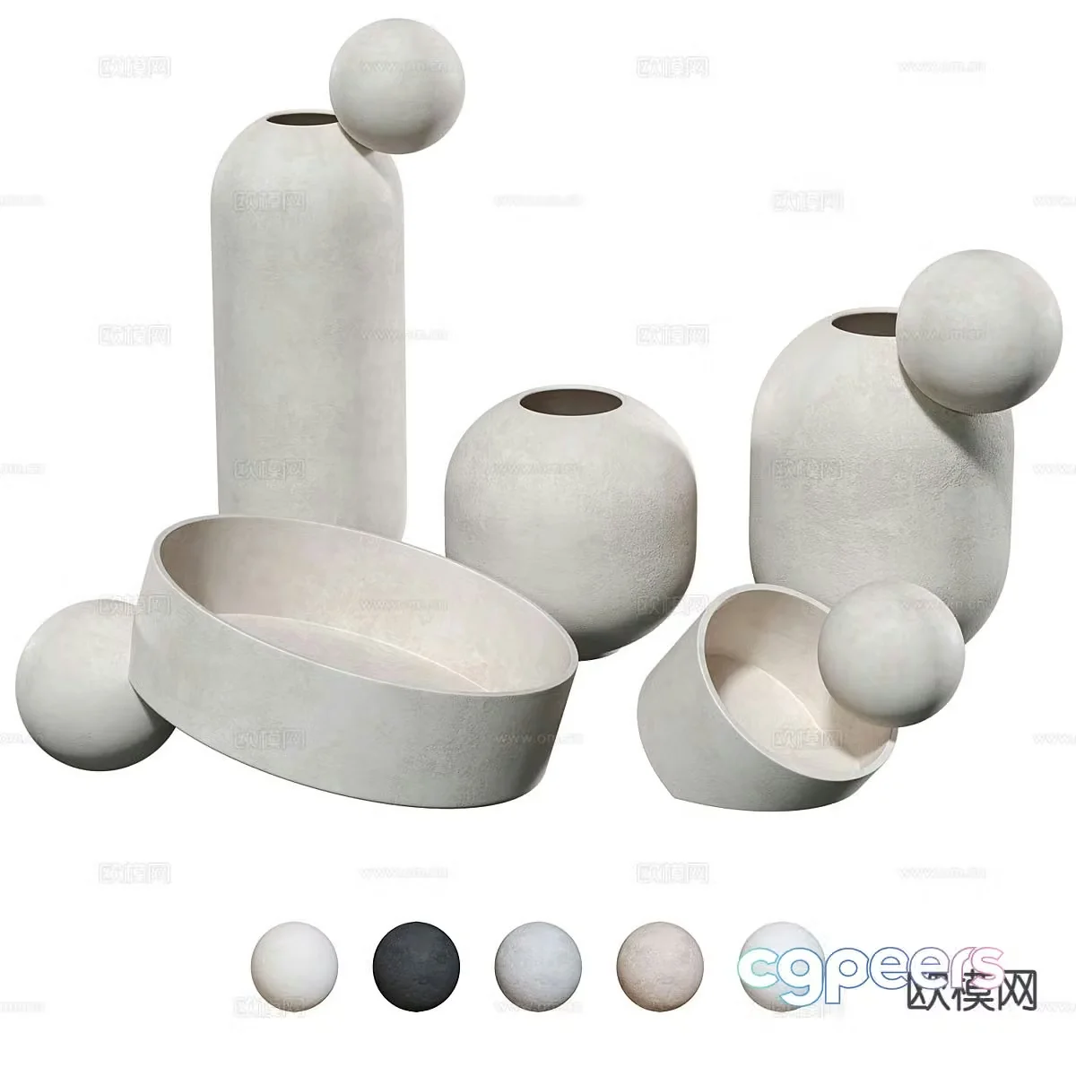 Ceramic vase vessel 3d model
