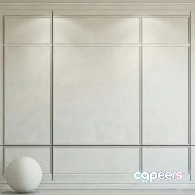 3ds Max Free – Decorative Plaster with Molding 168