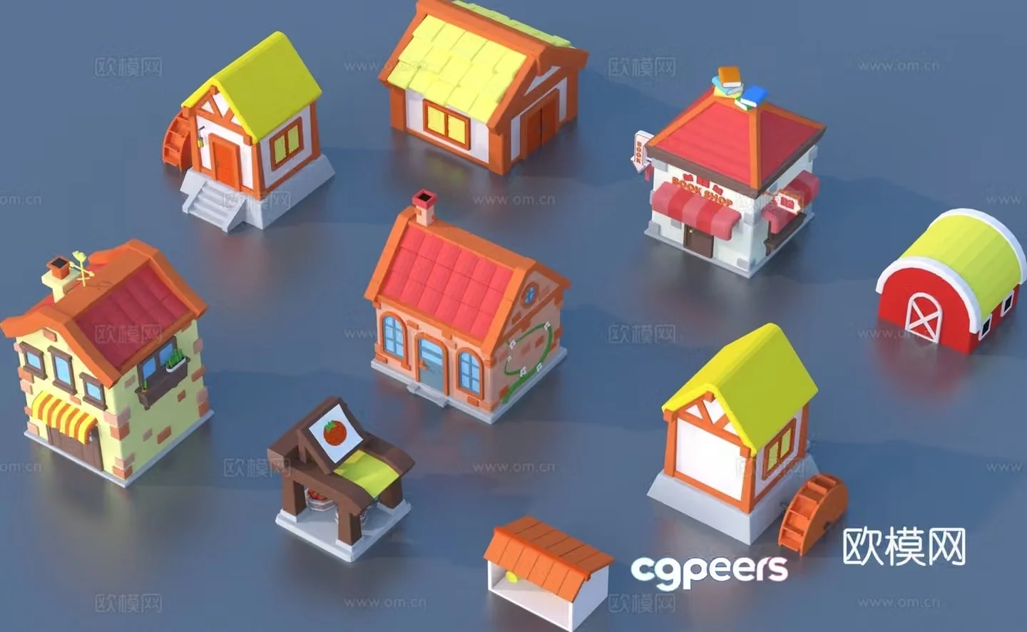 Cartoon construction toy sketch 3d model
