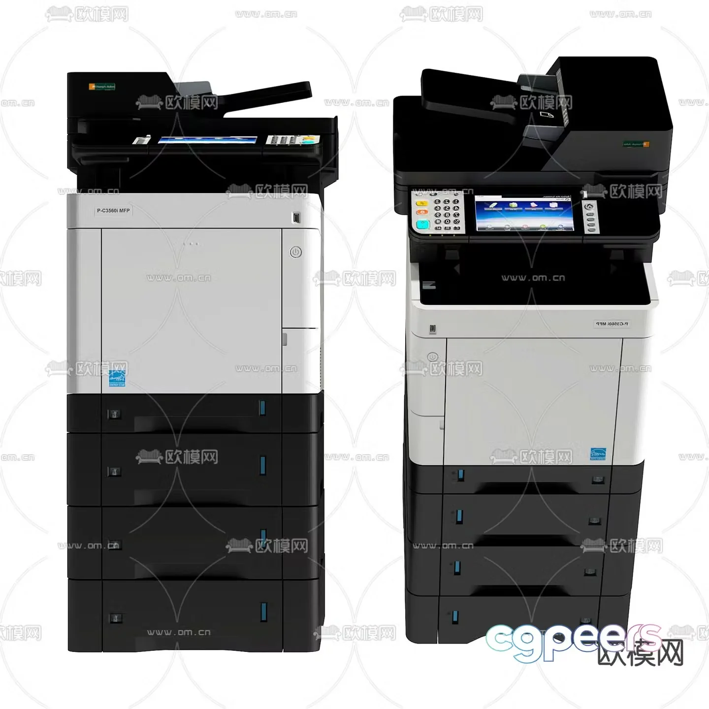 printer printing machine copier 3d model