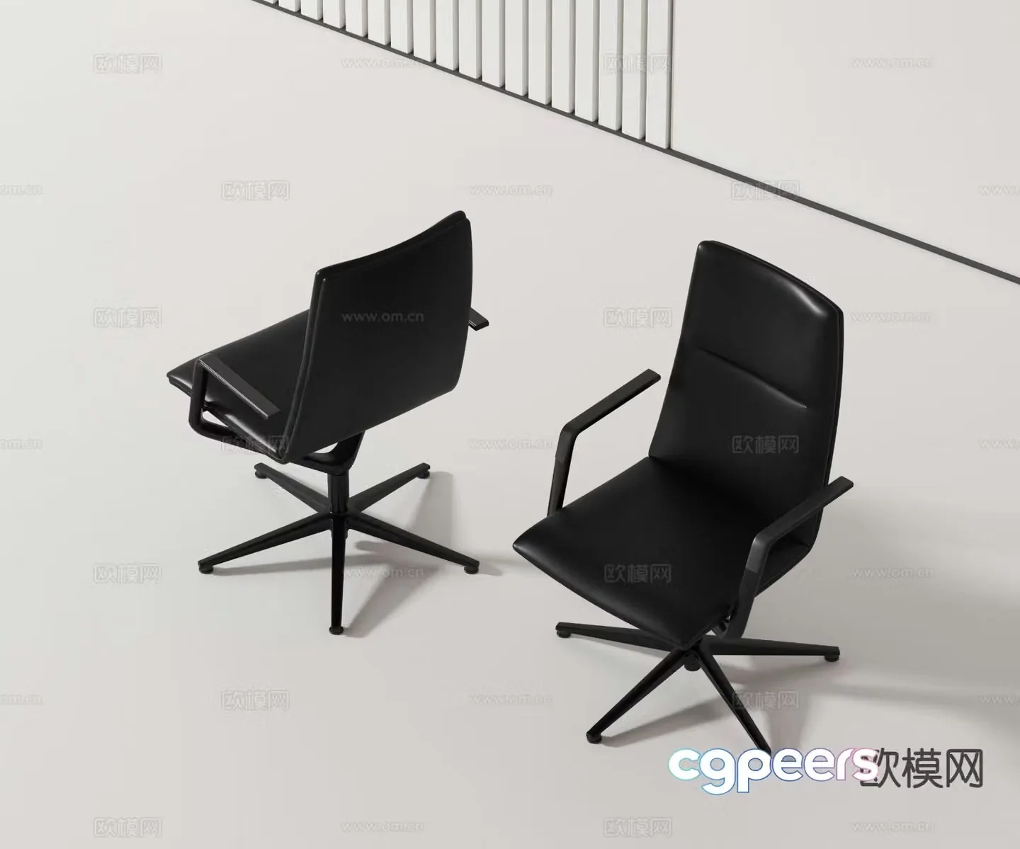 Modern office chair conference chair staff chair 3d model