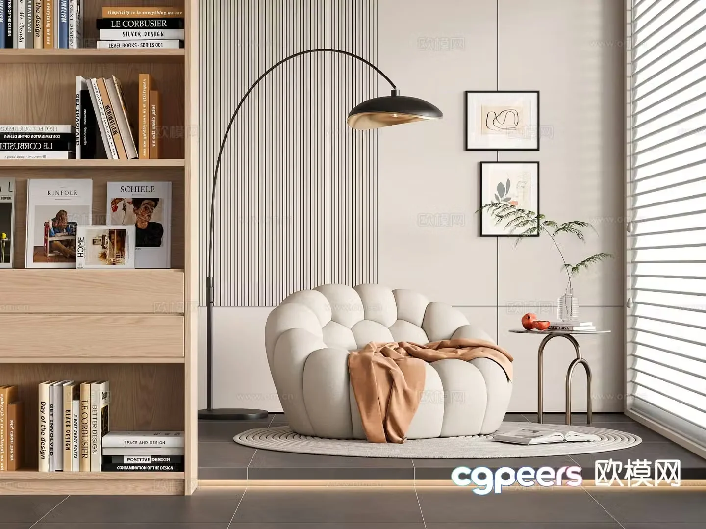 Modern lazy sofa bubble sofa 3d model