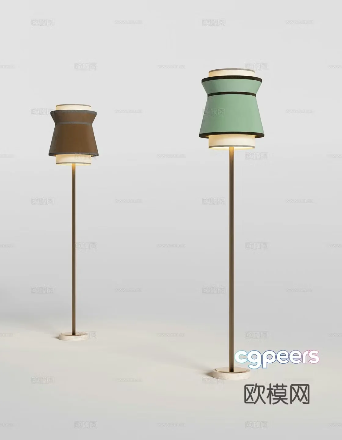 Modern floor lamp 3d model