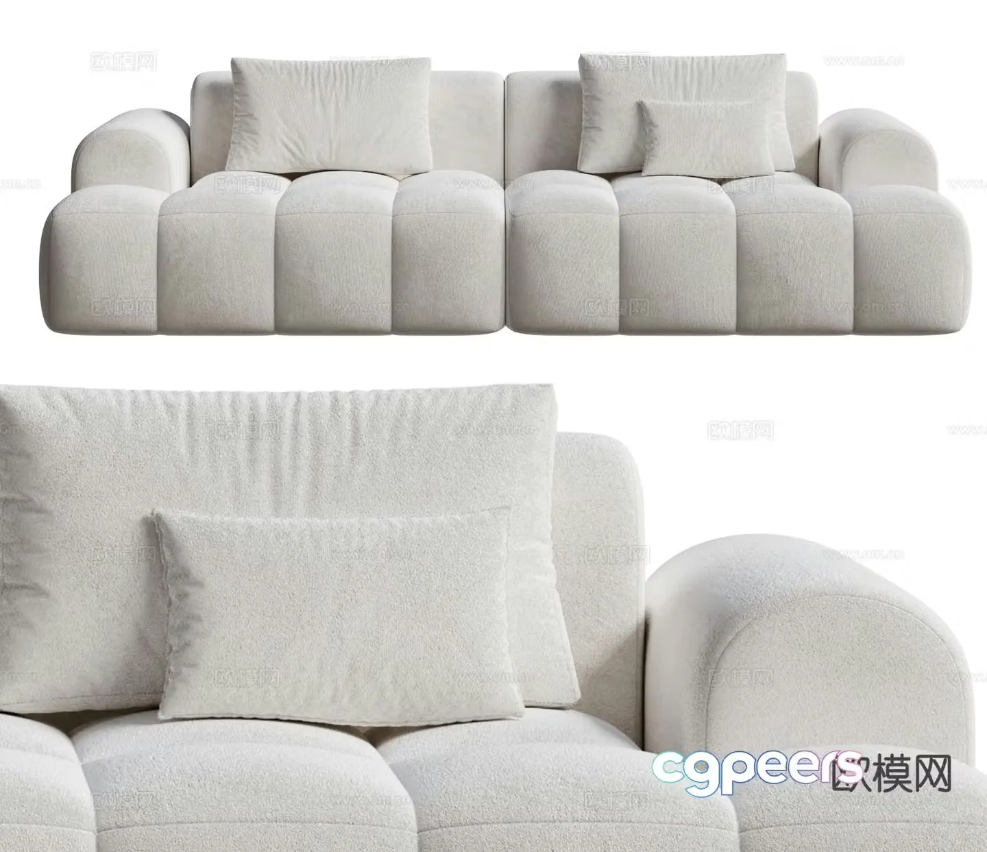 Modern love sofa 3d model