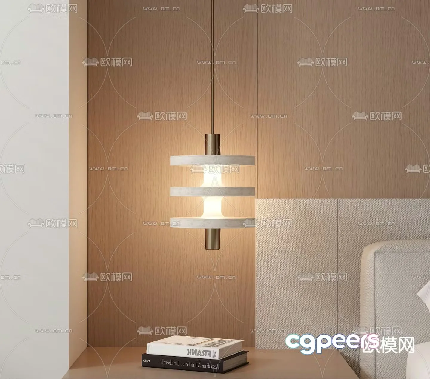 Fashion small chandelier 3d model