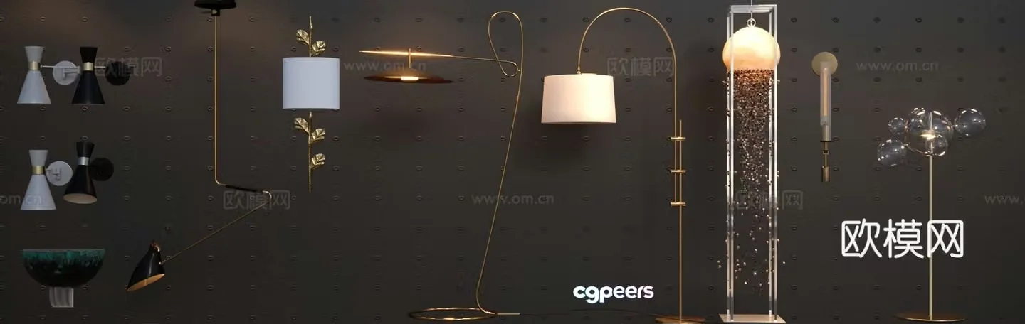 Lamp Floor lamp Table lamp Wall lamp Special-shaped lamp 3D model
