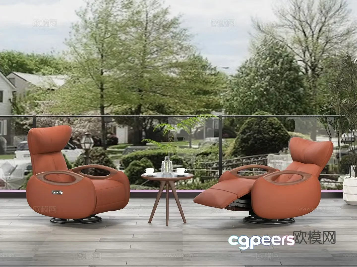 Mufan Youpin Modern Solid Wood Electric Functional Sofa Functional Chair 3D Model