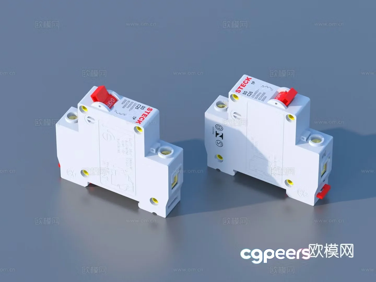 Circuit breaker leakage protection switch air switch 3d model