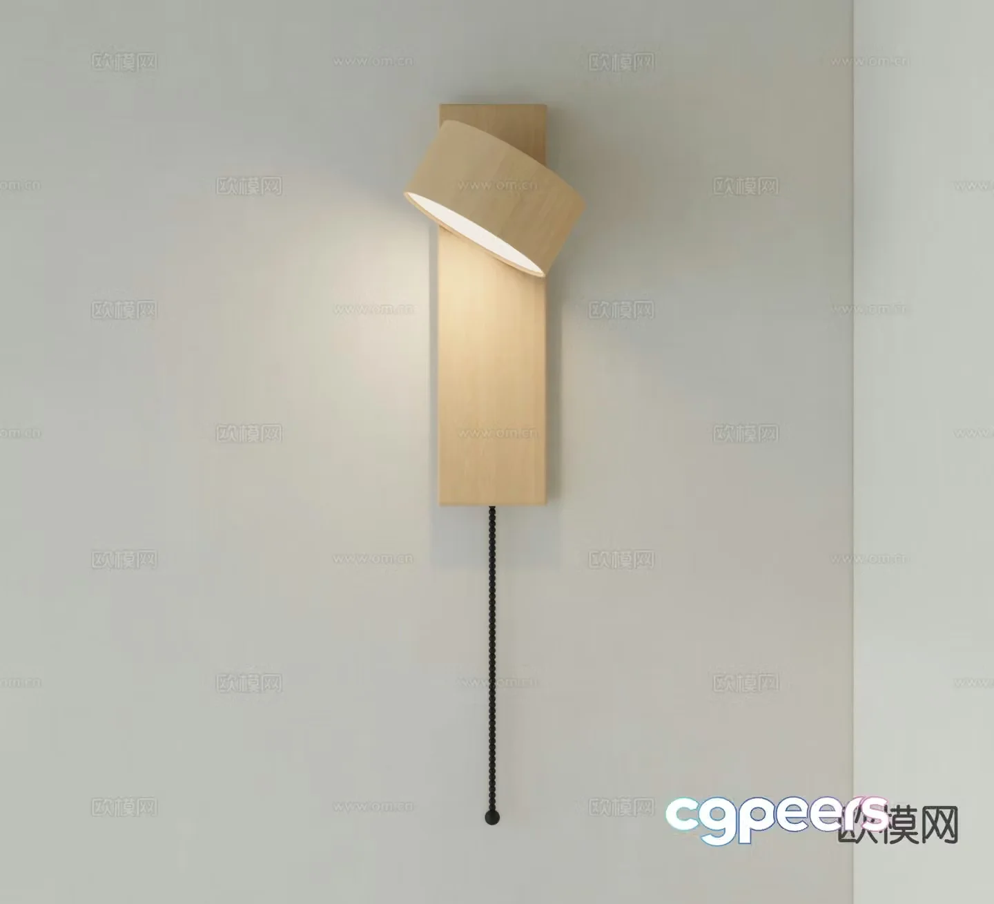Nordic wall lamp bedside lamp 3d model