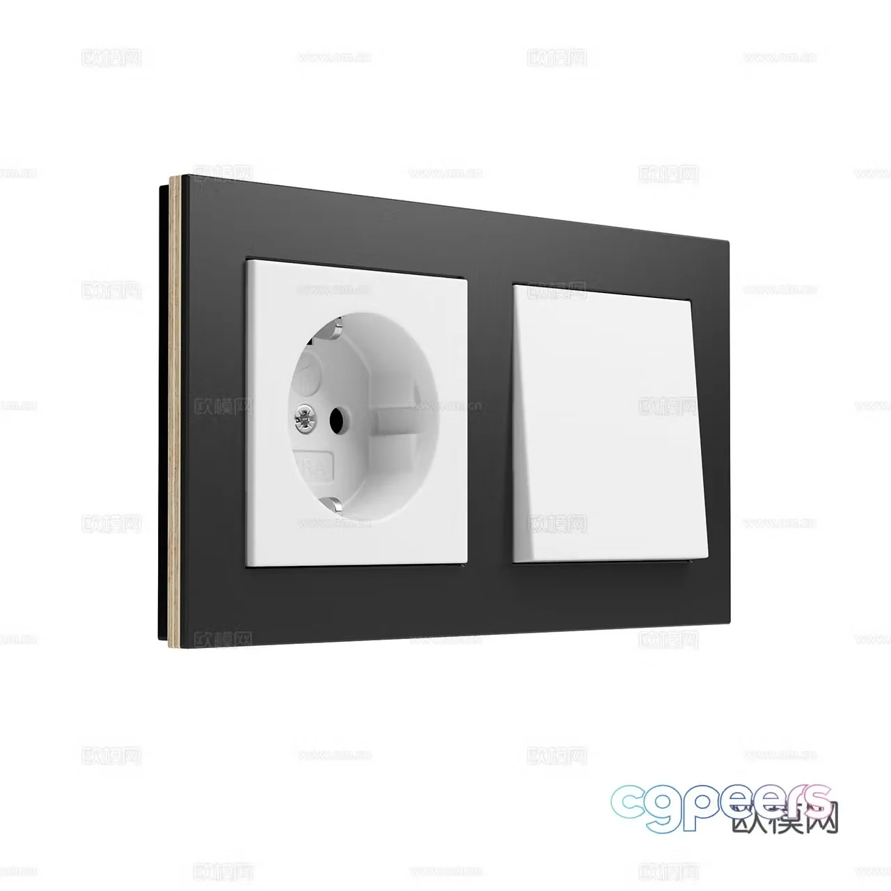 Gira modern switch socket minimalist switch socket switch panel socket panel 3d model