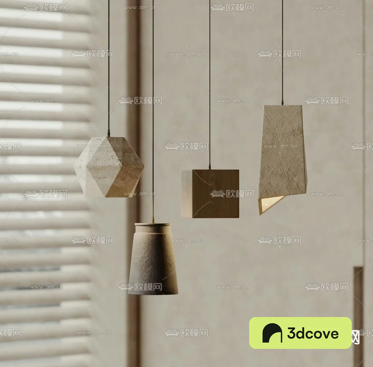 Wabi-sabi small chandelier