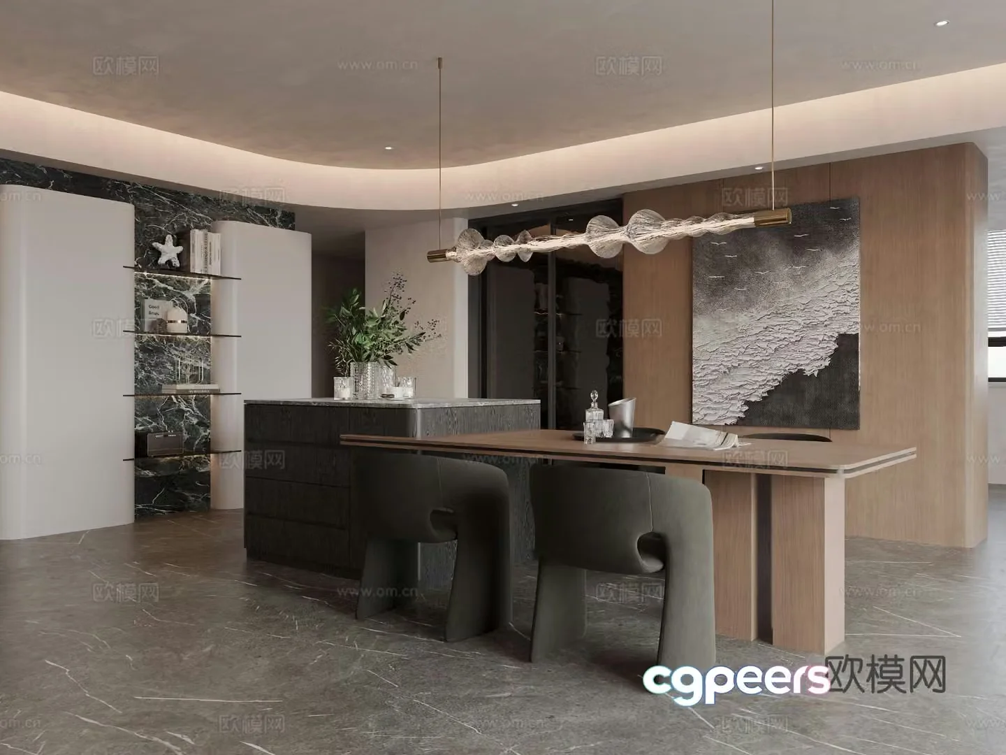 Italian restaurant 3d model