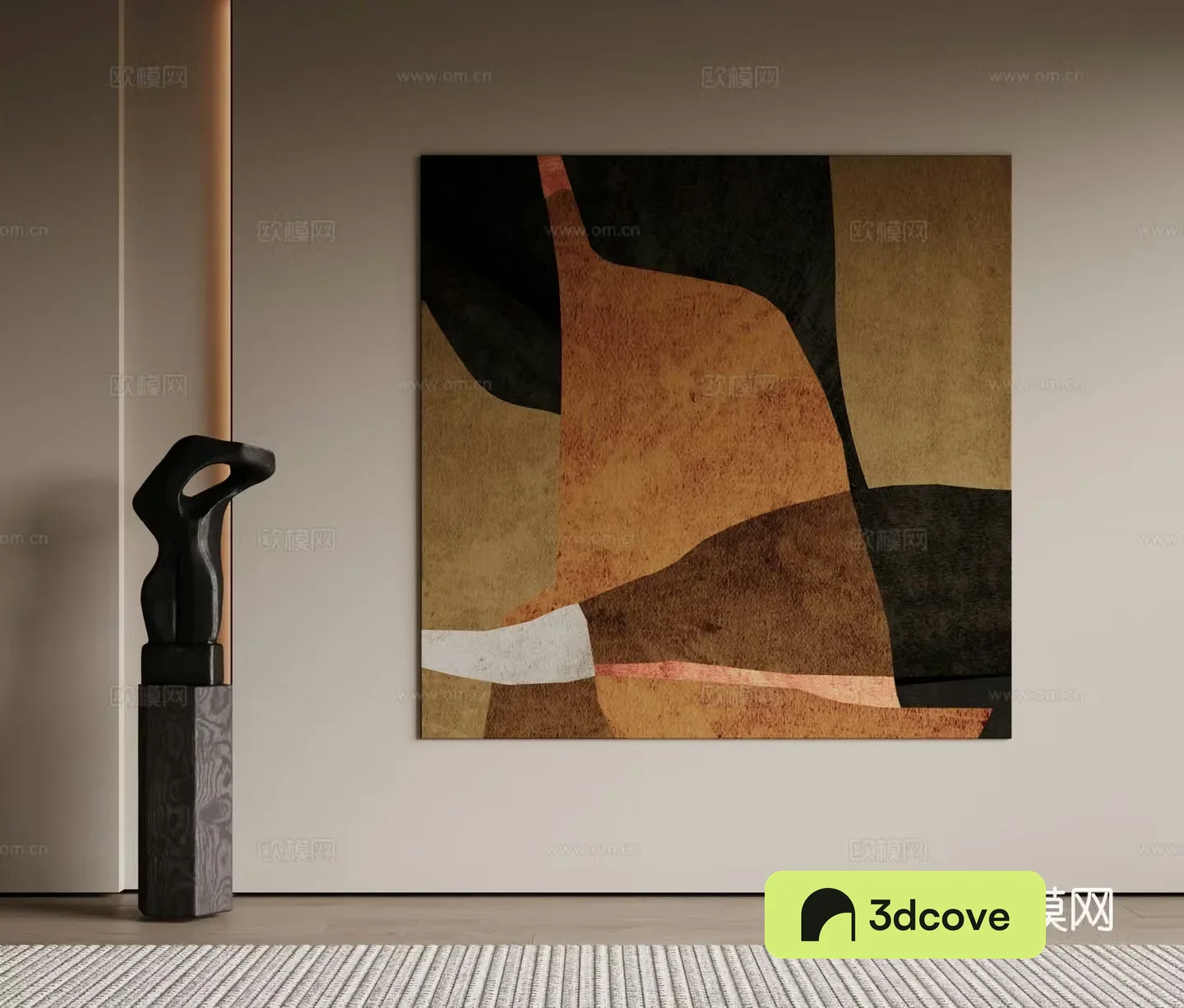 Modern minimalist decorative paintings Waviva medieval style hanging paintings cream style decoration paintings Italian style hanging paintings black and white