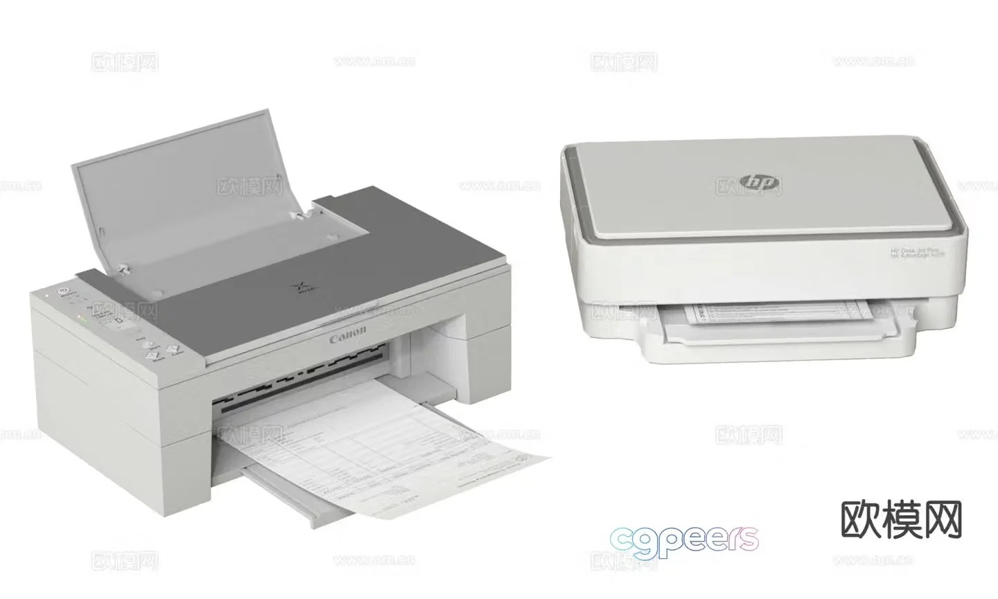 printer copier 3d model