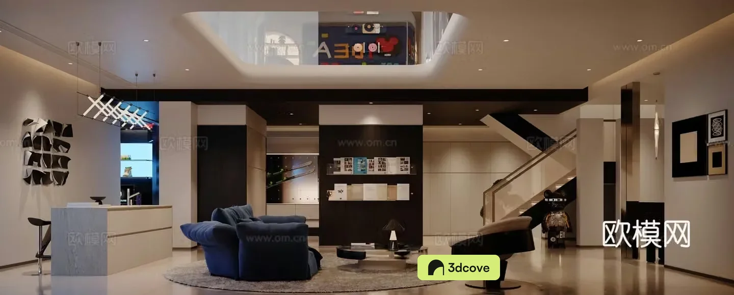 Modern villa living room