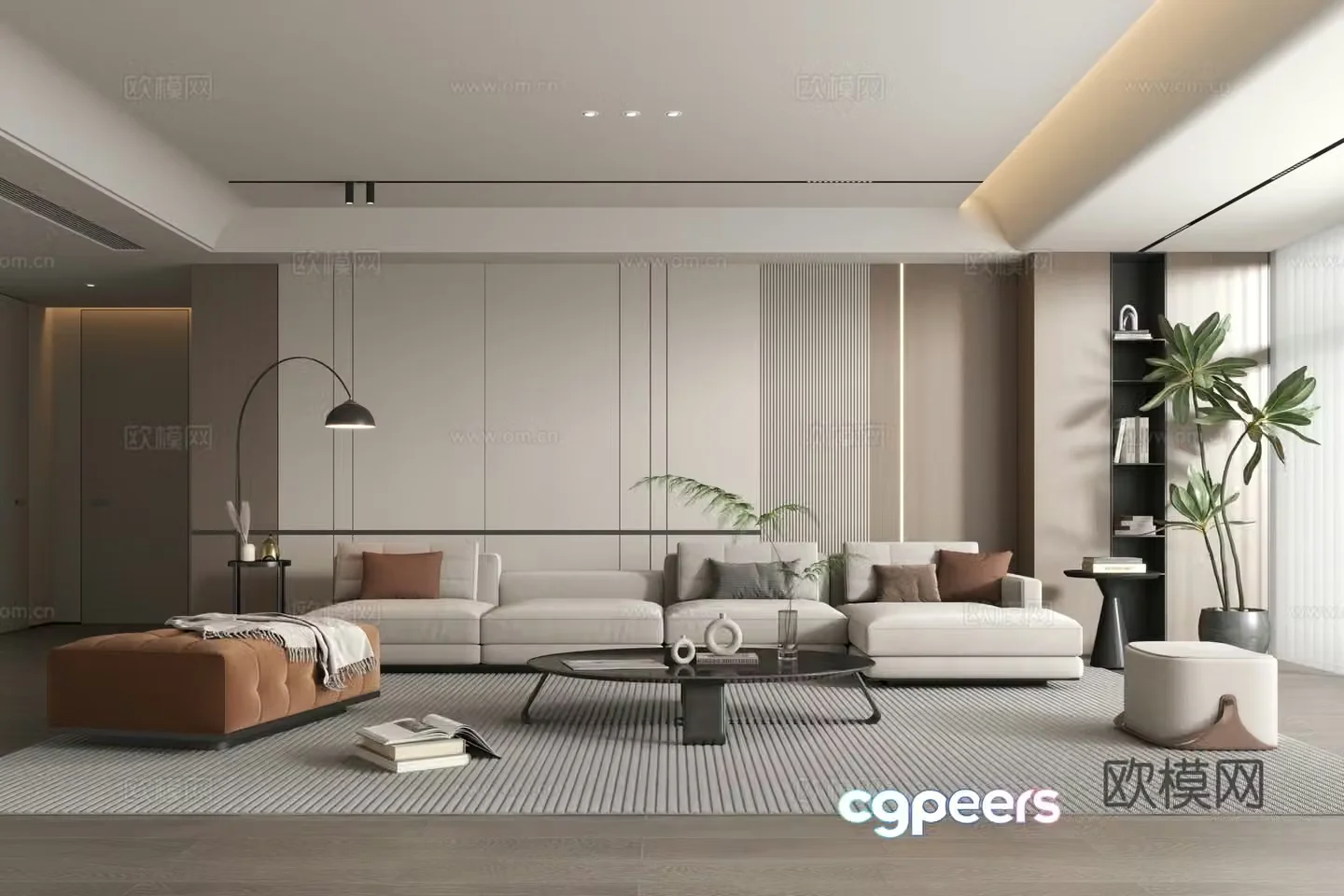 Modern living room 3d model