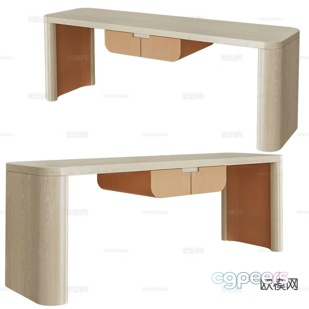 Modernature Italian desk desk 3d model