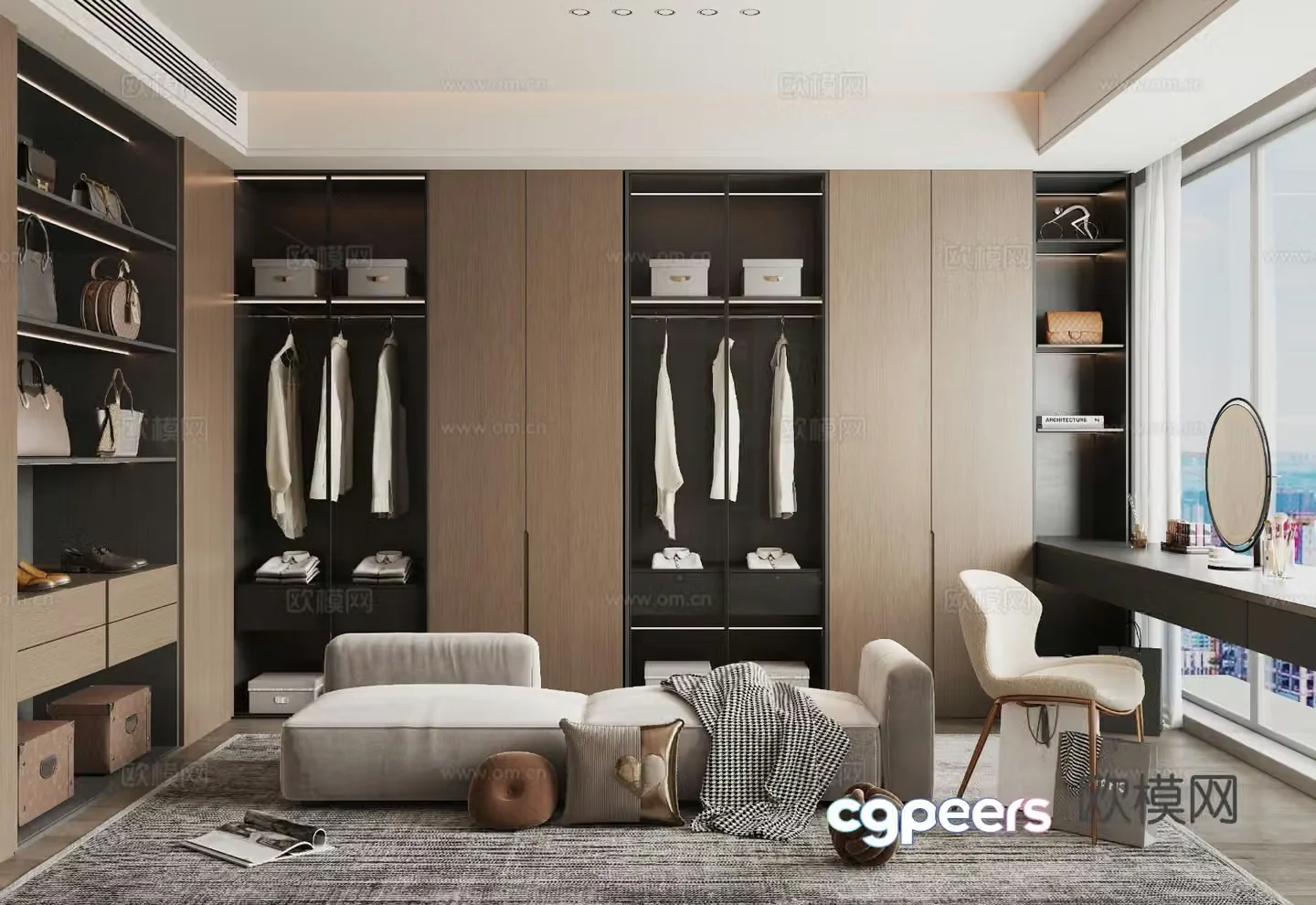 Italian cloakroom 3D model