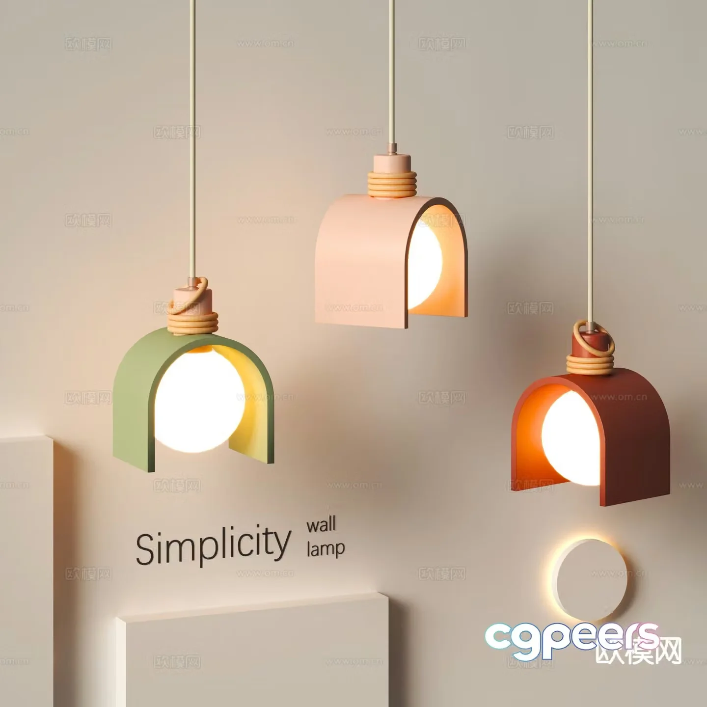 Modern art chandelier creative chandelier 3d model