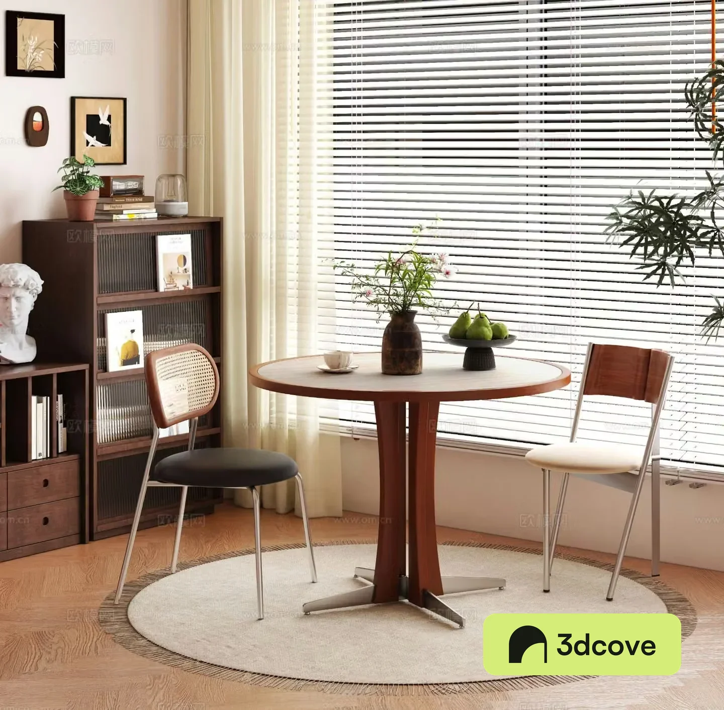 Medieval style dining table and chairs