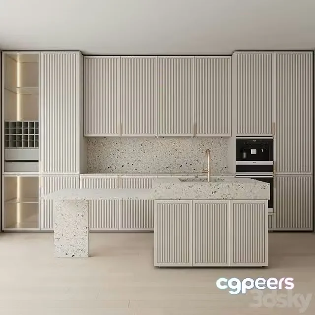 3ds Max Free – kitchen 11 with FABER hood