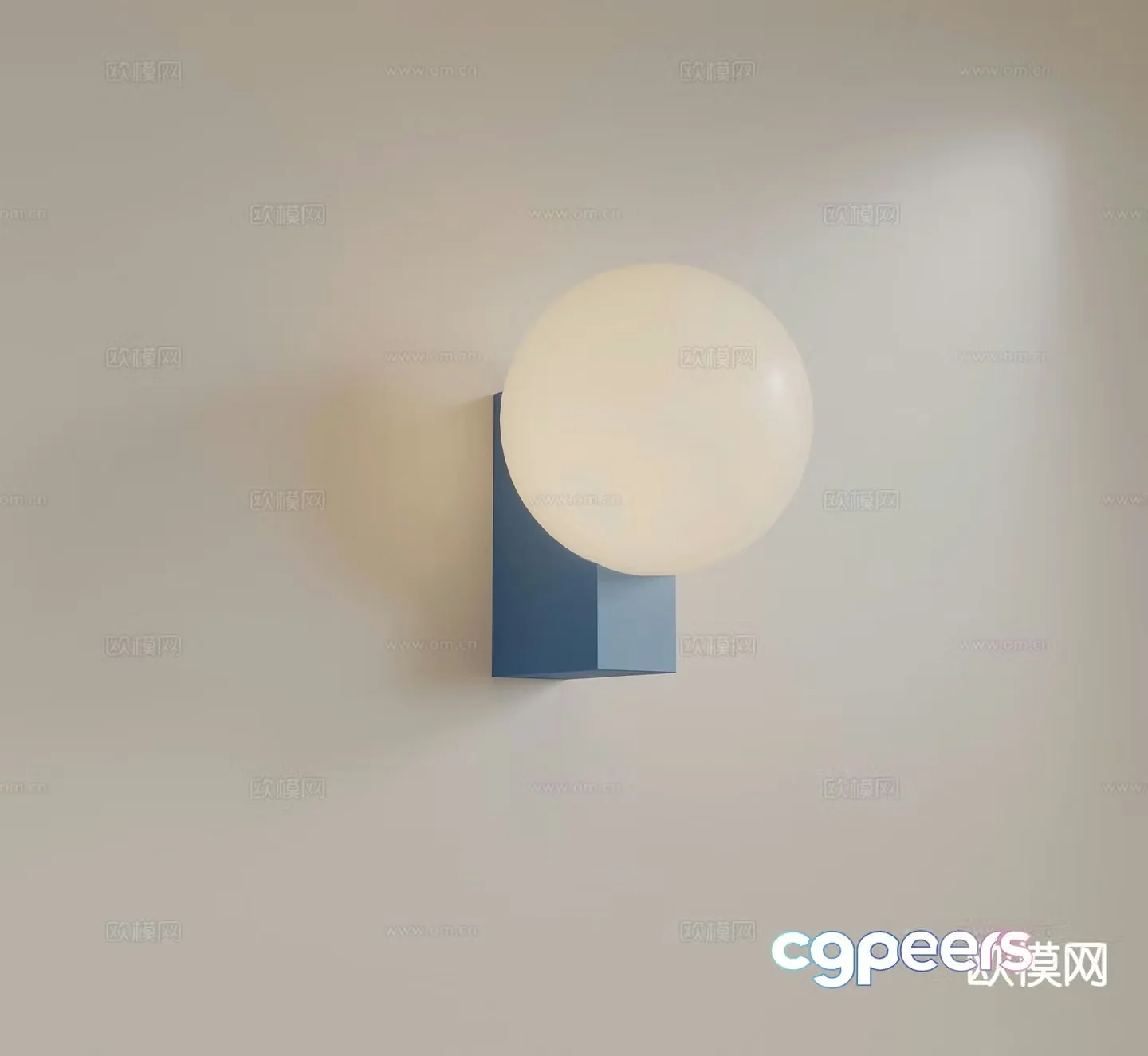 Modern wall light 3d model