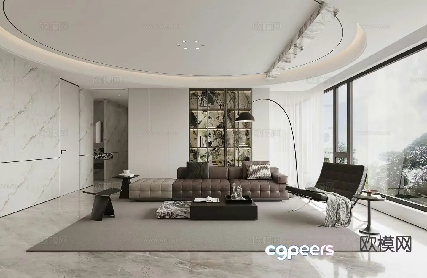 Modern living room 3d model