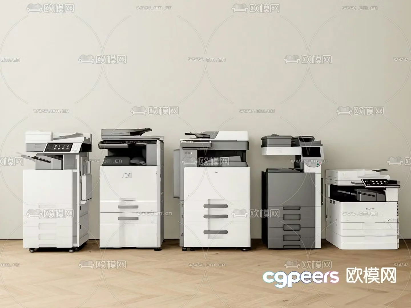 Modern printer 3d model