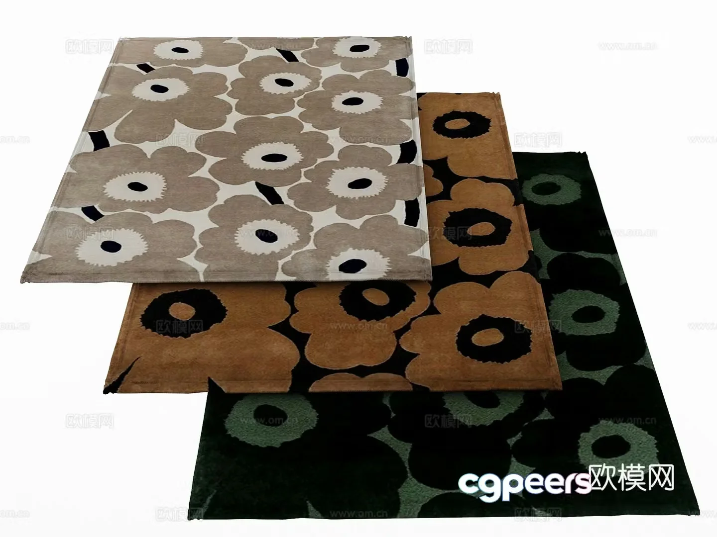 Modern carpet 3d model