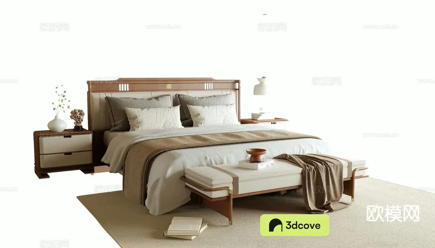 Medieval style double bed