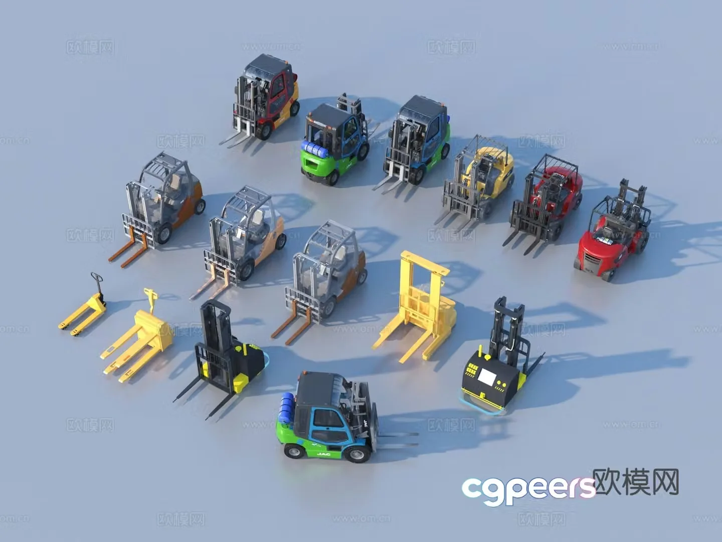Forklift Pallet Truck Pallet Truck 3D Model