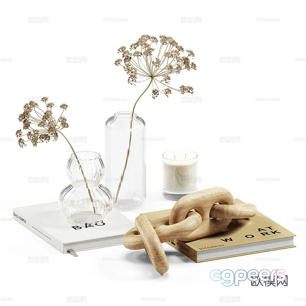 New Chinese style jewelry ornaments 3D model