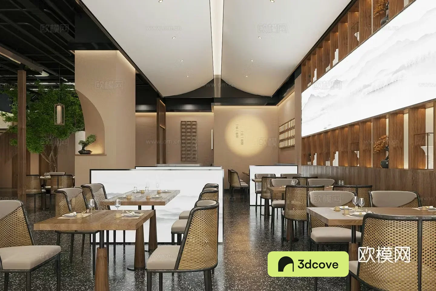 New Chinese style Chinese restaurant Tea restaurant