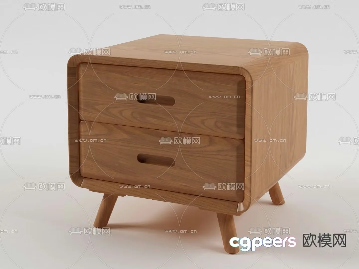 Nordic bedside table 3d model