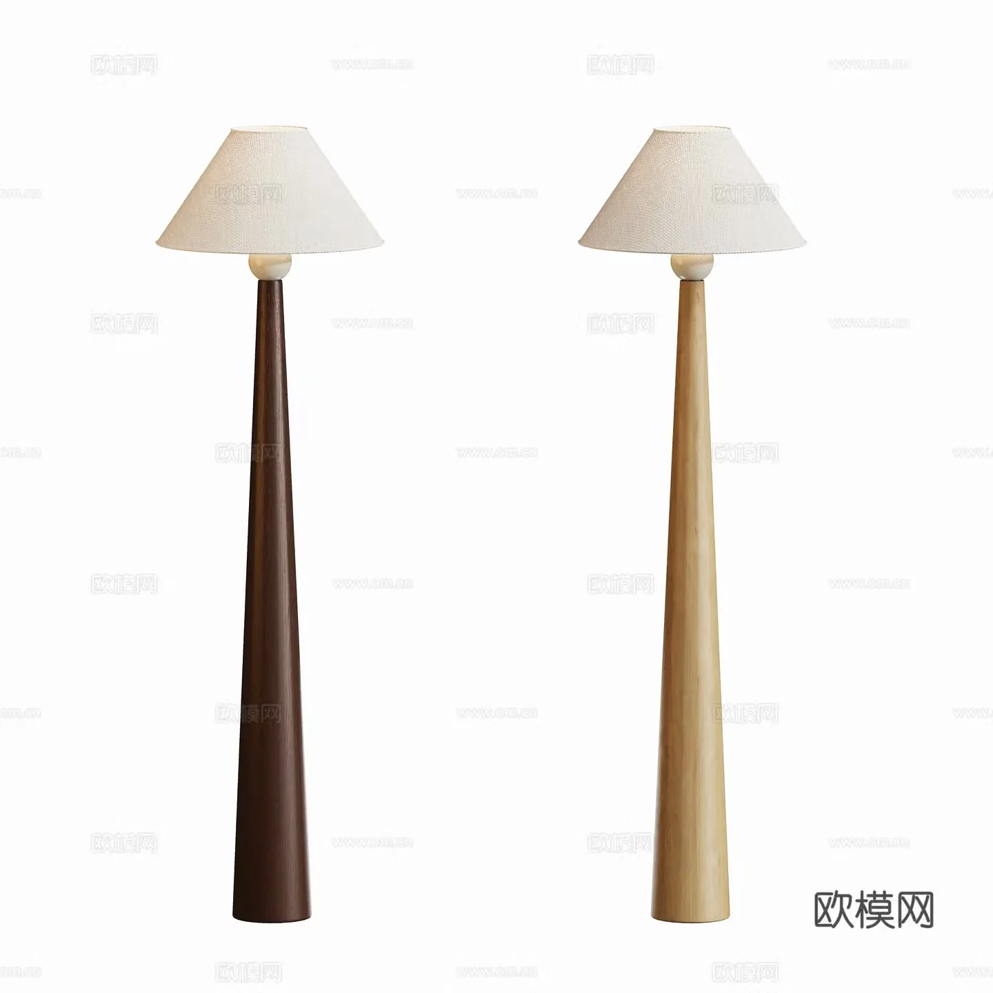 Modern Wasabi Middle Ages Floor Lamp 3D Model
