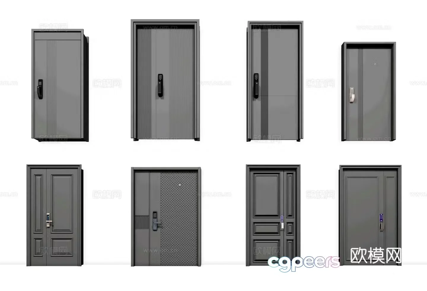 3D model of entry door