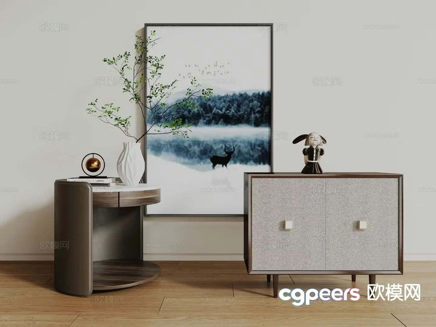 bedside table 3d model