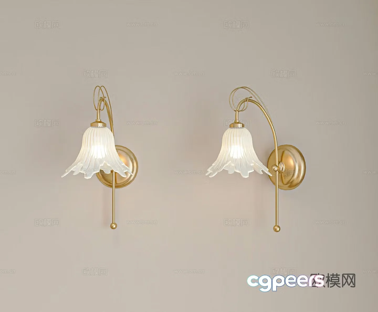 French medieval wall lamp Crystal wall lamp Glass wall lamp Metal wall lamp French wall lamp Medium style 3D model
