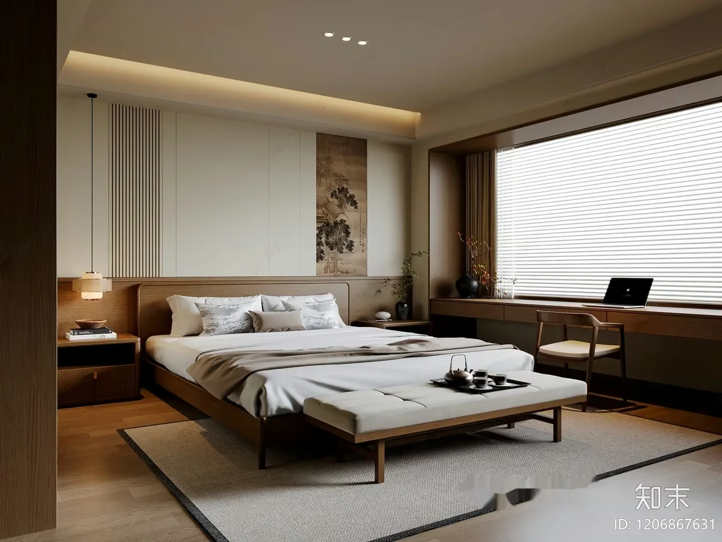 Cozy Bedroom 3D Model – 3867 – VRAY Render