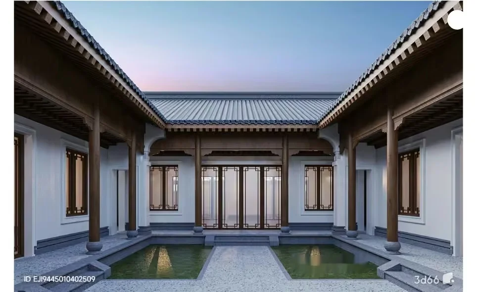 Traditional Chinese Courtyard 3D Model – 16120 – VRAY Render