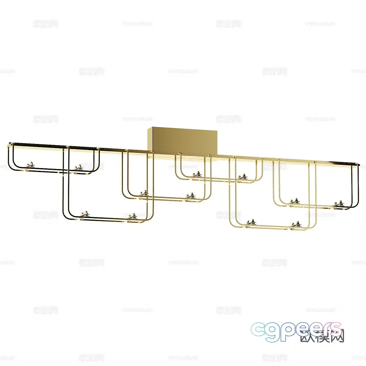Modern simple light luxury chandeliers chandeliers simple chandeliers restaurant chandeliers living room chandeliers lamp 3d model