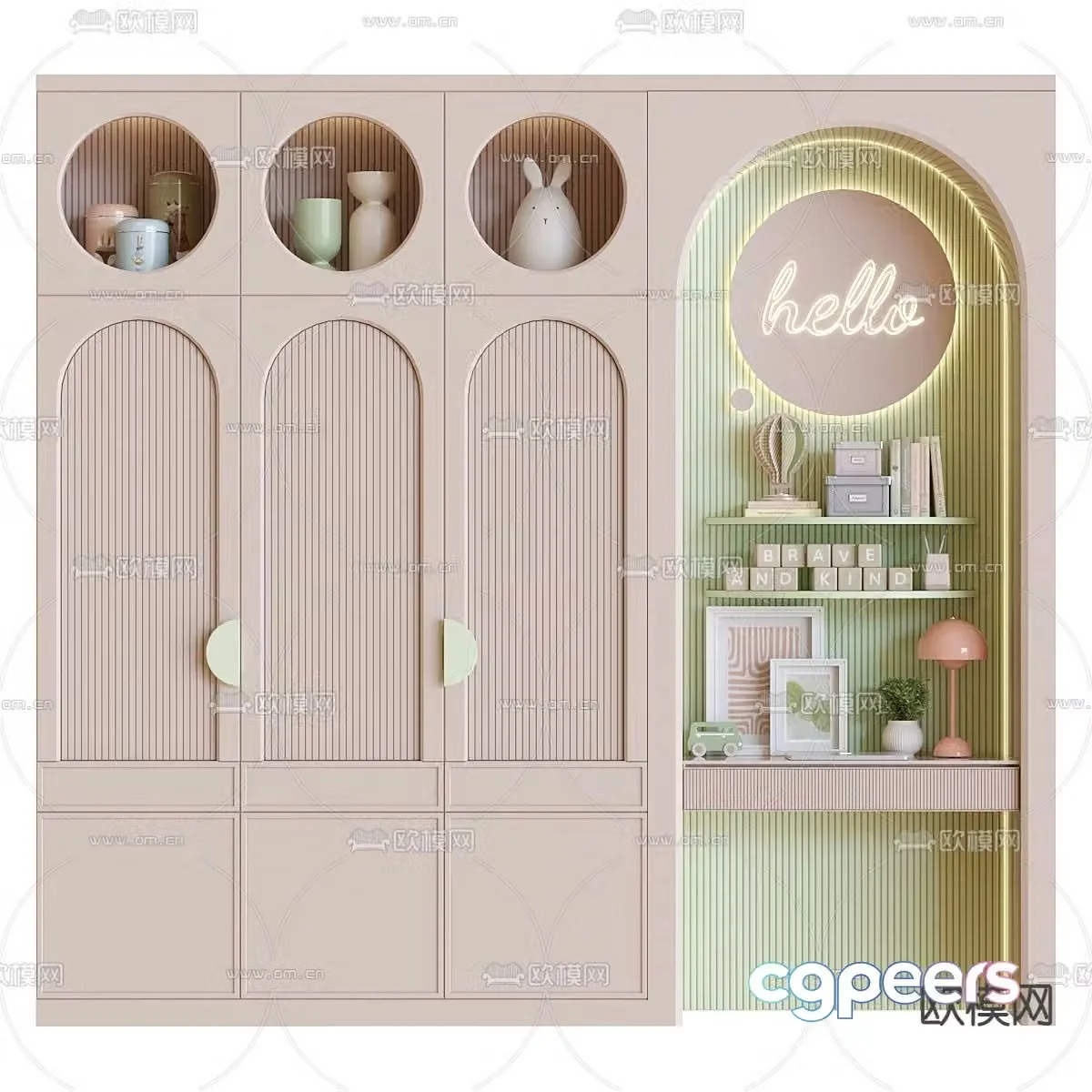 Children’s wardrobe 3d model