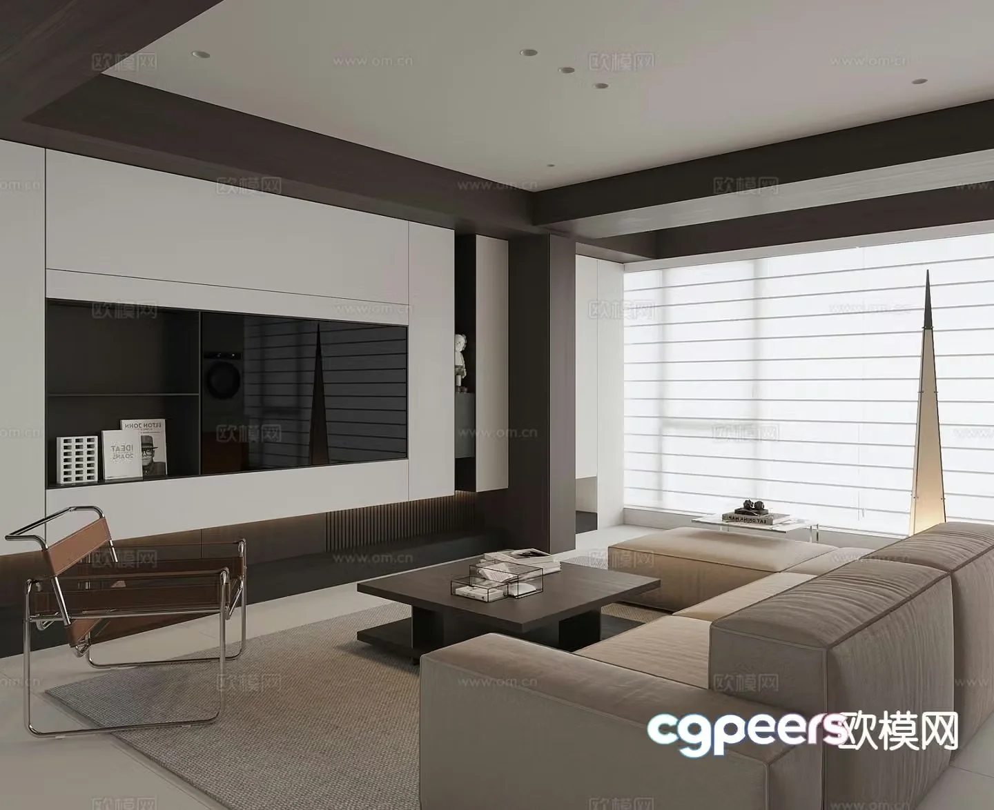 Modern living room 3d model