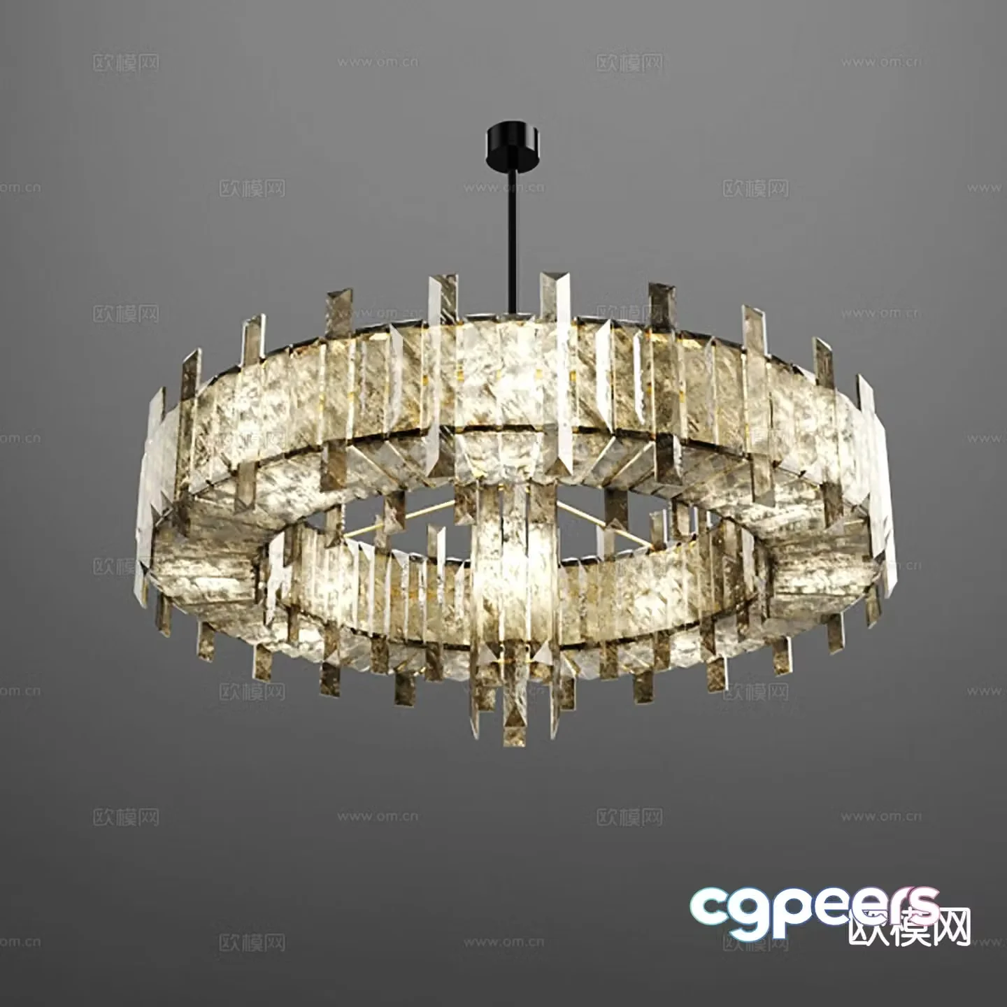 Modern crystal chandelier indoor chandelier 3d model