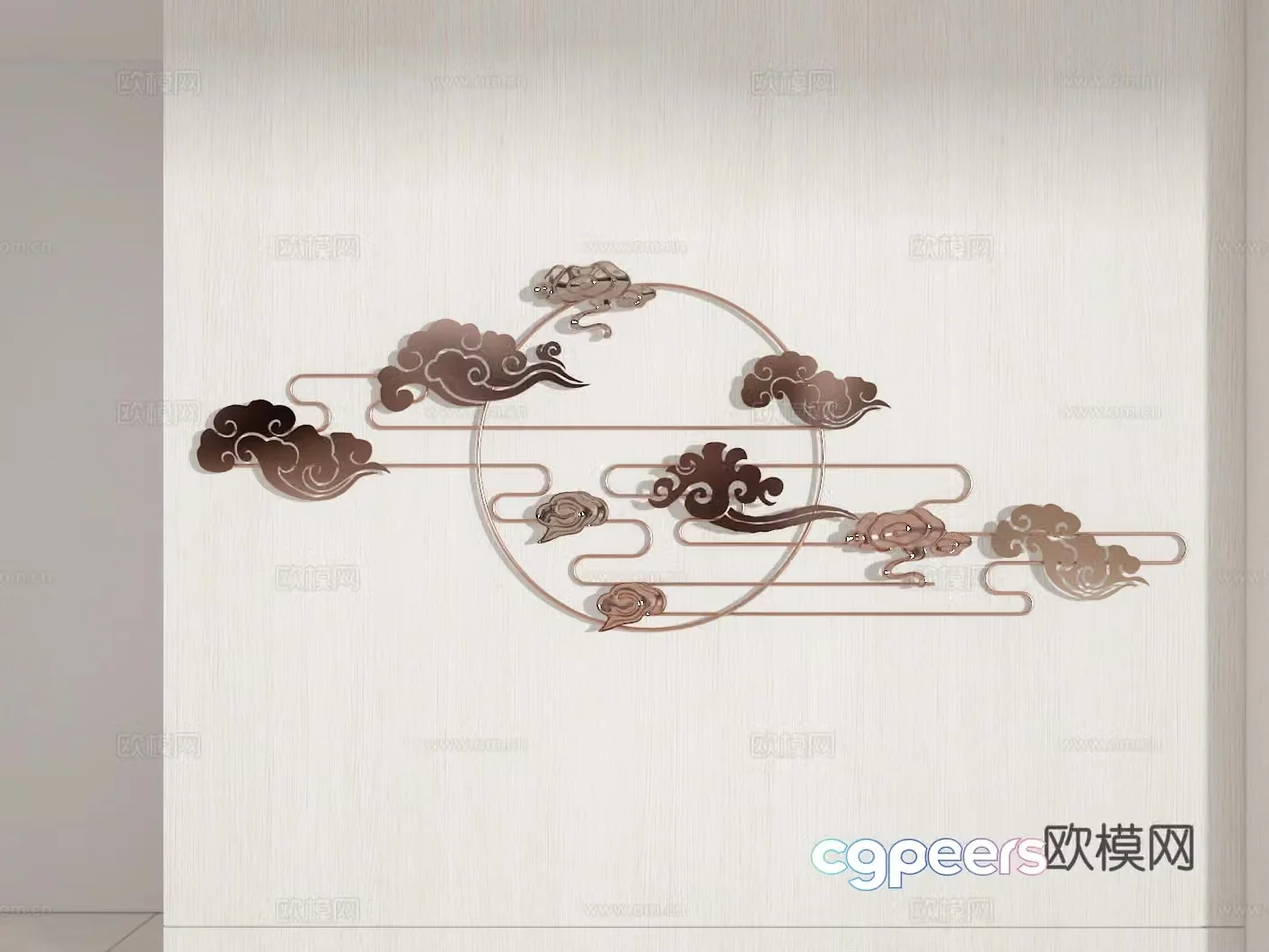 3D wall decoration model
