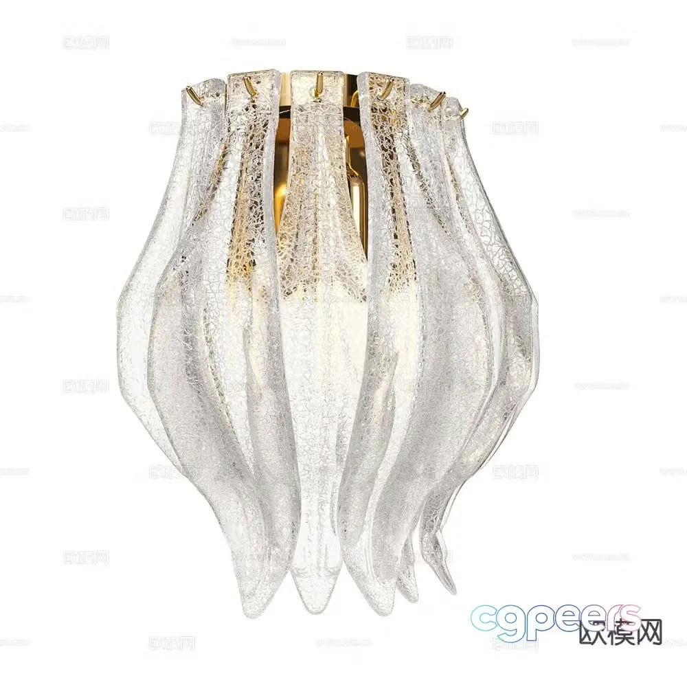 Patrizia Volpato Light Luxury Wall Lamp Crystal Wall Lamp 3D Model