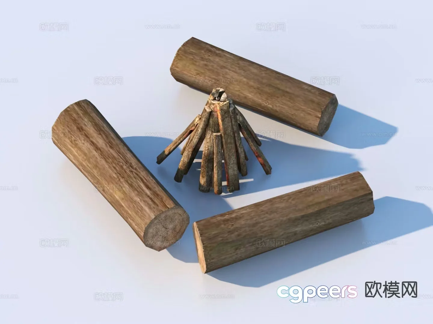 wood wood block wood plank 3d model