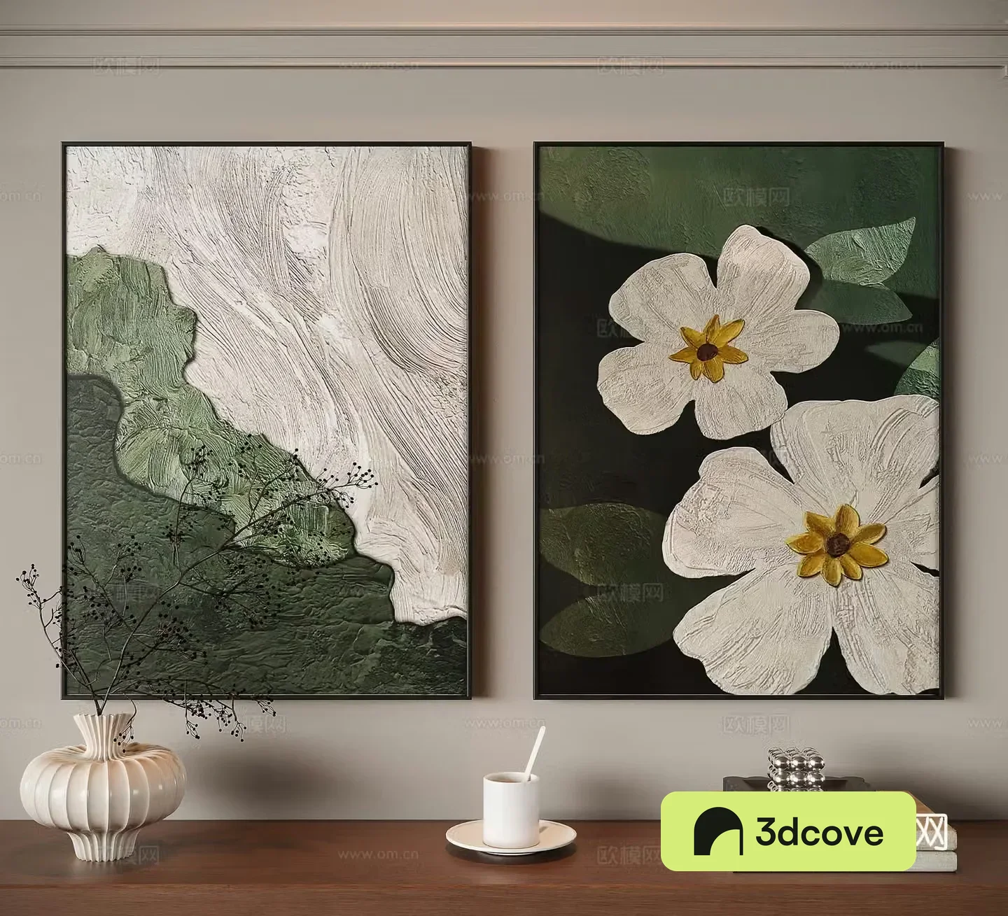 Modern medieval style decorative painting