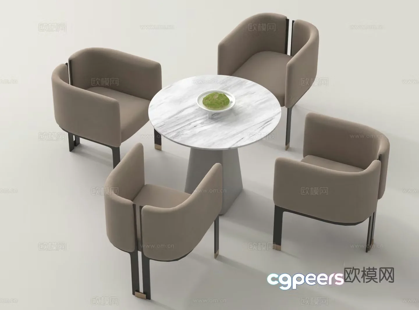 Leisure table and chairs coffee table and chairs negotiation table and chairs 3D model