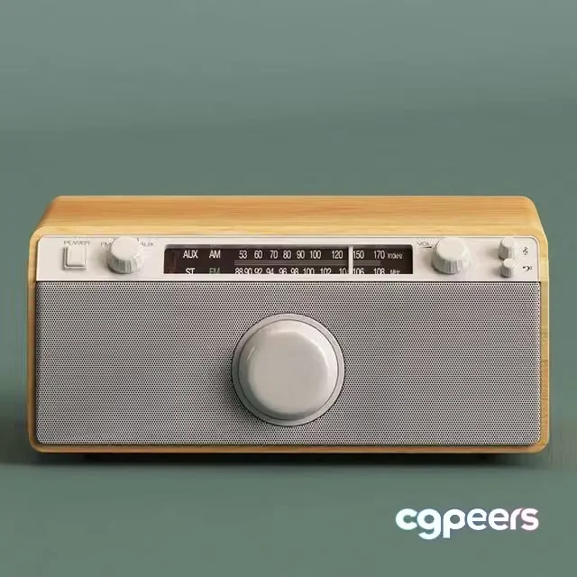 3ds Max Free – Radio Sangean WR-12